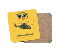 Thumbnail for NHIndustries NH90 TTH design on yellow 1 piece coaster