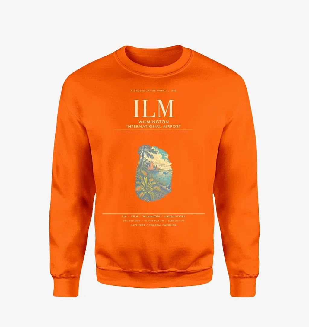 Wilmington International Airport ILM Sweatshirt - Orange