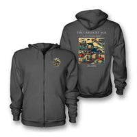 Thumbnail for VINTAGE G4125 - The Cargo Jet Age - Premium Zipped Hoodie design on darkgray