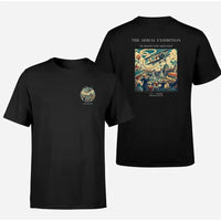 Thumbnail for VINTAGE G4004 - The Aerial Exhibition - Double-Side T-Shirt design on black double side t shirt