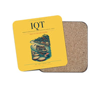 Thumbnail for Coronel FAP Francisco Secada Vignetta International Airport (IQT) design on yellow 1 piece coaster