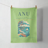 Thumbnail for V. C. Bird International Airport (ANU) design on light green towel
