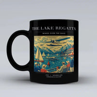 Thumbnail for VINTAGE G4039 - The Lake Regatta - Ceramic Mug design on black