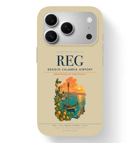 Thumbnail for Reggio Calabria Airport (REG) design on beige iPhone 17 Pro MagSafe case