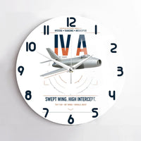 Thumbnail for Dassault Mystère IV A design on white no frame wall clock