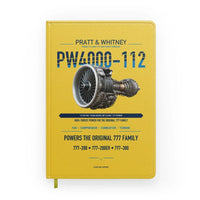 Thumbnail for PW4000-112 design on yellow notebook