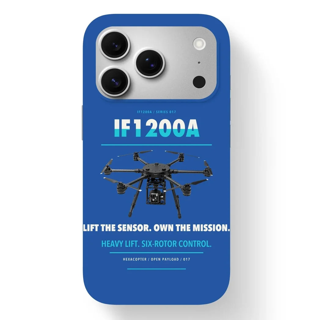 Inspired Flight IF1200A Case design on blue iphone case