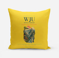 Thumbnail for Wonju Airport (WJU) design on yellow pillow