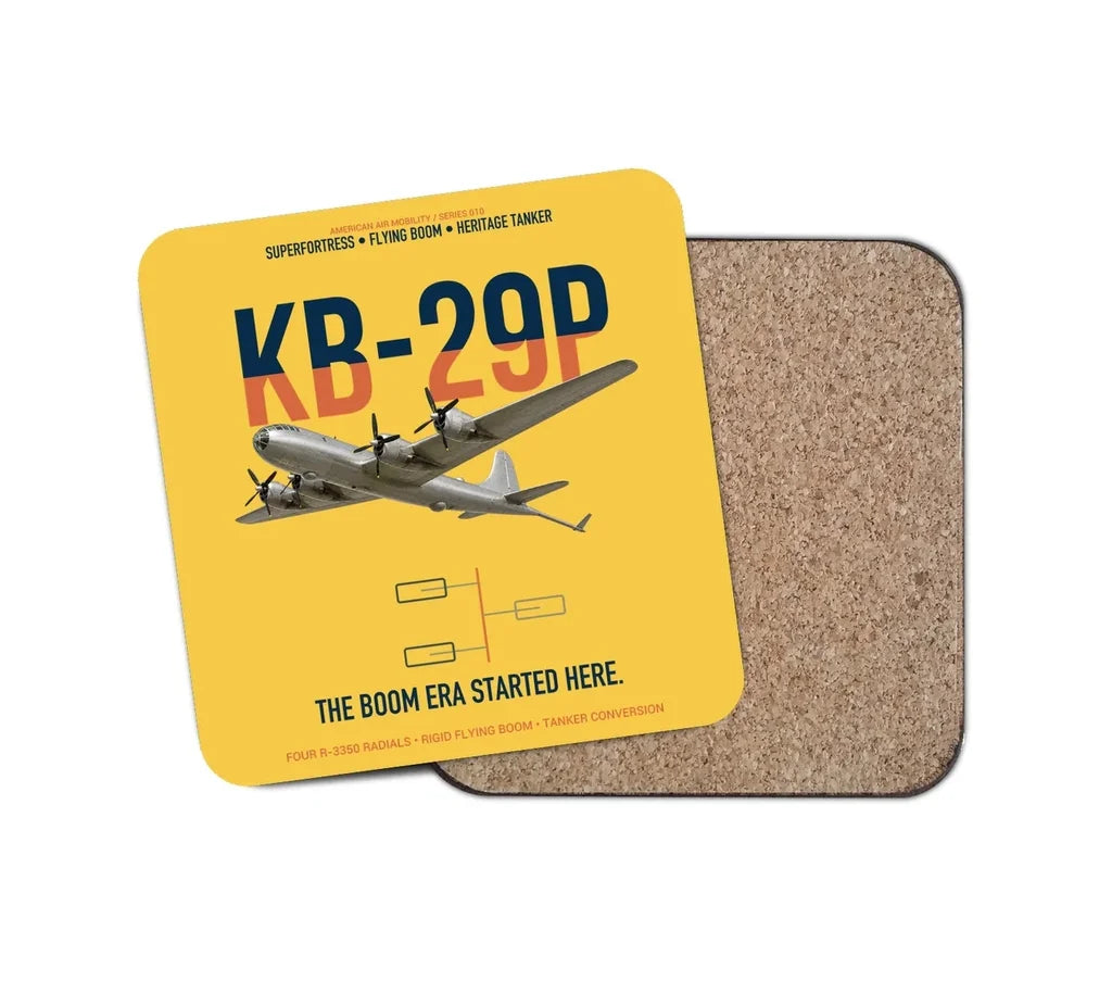 KB-29P SUPERFORTRESS design on yellow 1 piece coaster