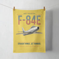 Thumbnail for F-84E Thunderjet design on yellow towel