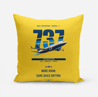 Thumbnail for Boeing 737 MAX 9 design on yellow pillow