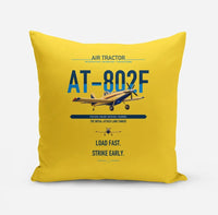 Thumbnail for Air Tractor AT-802F design on yellow pillow
