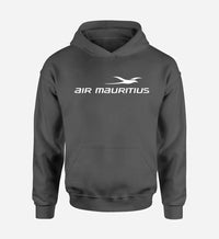 Thumbnail for Air Mauritius Airlines logo printed on dark gray hoodie