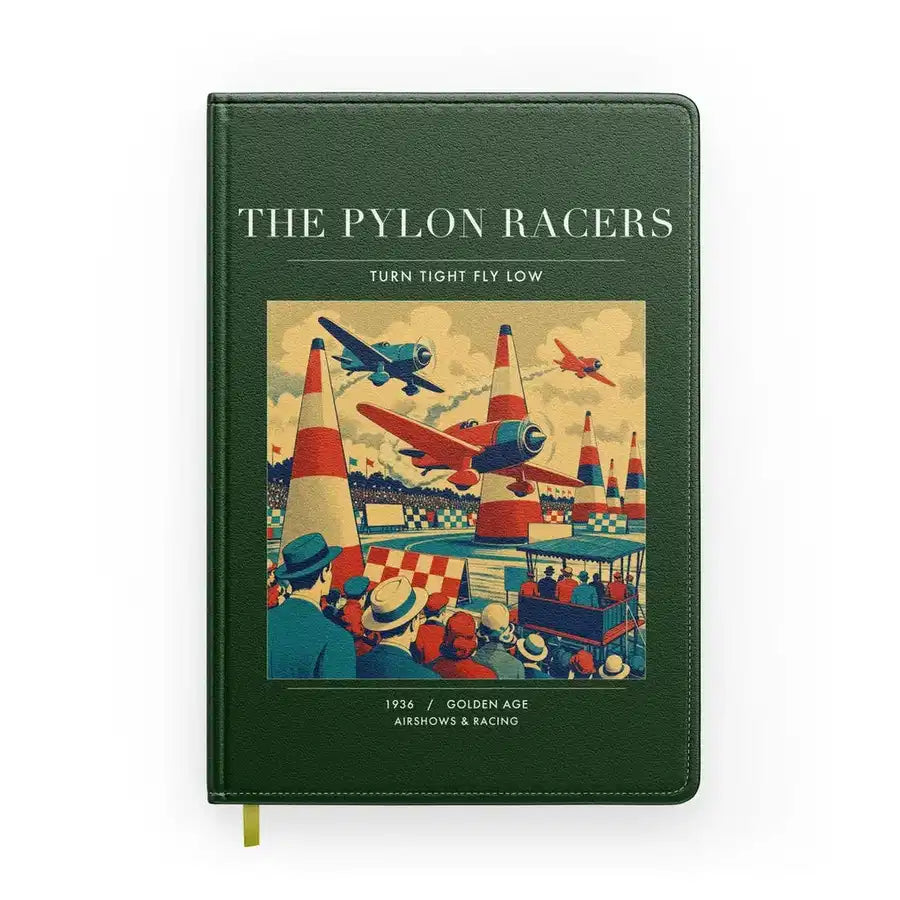 VINTAGE G4046 - The Pylon Racers - Designed Notebooks design on darkgreen
