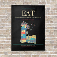 Thumbnail for Pangborn Memorial Airport EAT — Wenatchee vertical canvas print - framed - black background