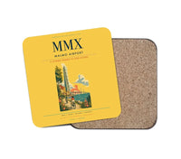 Thumbnail for Malmo Airport (MMX) design on yellow 1 piece coaster