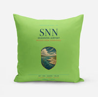 Thumbnail for Shannon Airport (SNN) design on light green pillow