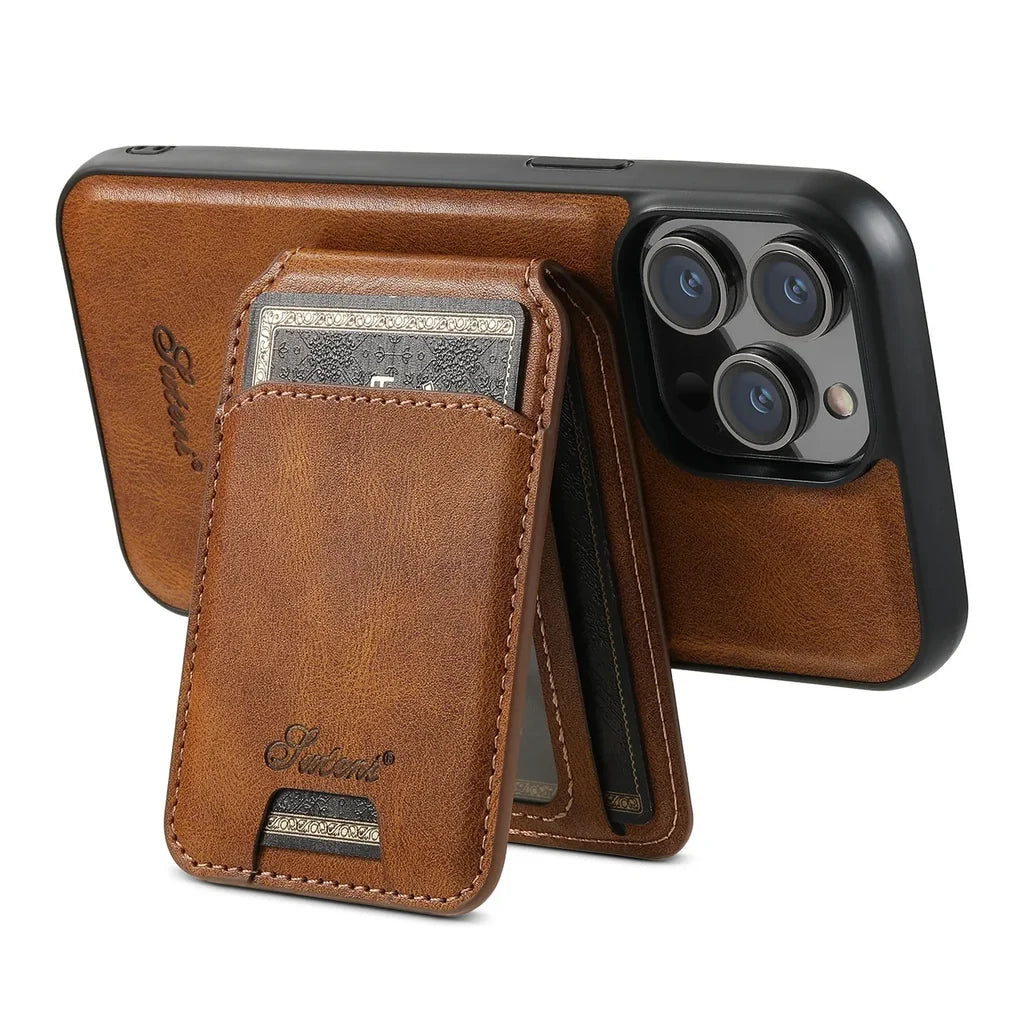 Magnetic Leather iPhone Cases iPhone Case - view 3