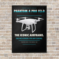 Thumbnail for DJI Phantom 4 Pro V2.0 vertical canvas print - framed - black background