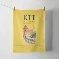 Thumbnail for Kittilä Airport (KTT) design on yellow towel
