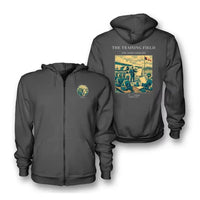 Thumbnail for VINTAGE G4009 - The Training Field - Premium Zipped Hoodie design on darkgray