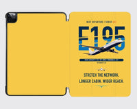 Thumbnail for Embraer E195 design on yellow ipad tablet case