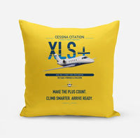 Thumbnail for Cessna Citation XLSPlus design on yellow pillow