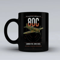 Thumbnail for IAR 80C design on black ceramic mug, double-side print