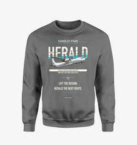 Thumbnail for Handley Page HPR.7 Dart Herald design on gray sweatshirt
