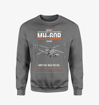 Thumbnail for Sikorsky MH-60R Seahawk design on gray sweatshirt