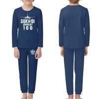 Thumbnail for Sukhoi Superjet 100 & Plane children pajamas - Dark Blue