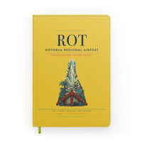 Thumbnail for Rotorua Regional Airport (ROT) design on yellow notebook
