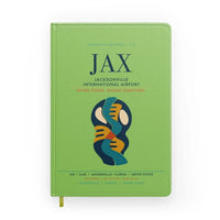 Thumbnail for Jacksonville International Airport (JAX) design on light green notebook