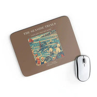 Thumbnail for VINTAGE G4328 - The Seaside Trials - Designed Mouse Pads design on brown rectangle