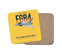 Thumbnail for Eurofighter Typhoon FGR4 design on yellow 1 piece coaster