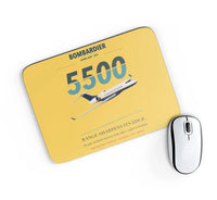 Thumbnail for Bombardier Global 5500 design on yellow rectangle mouse pad