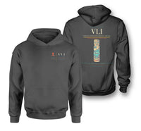 Thumbnail for Bauerfield International Airport (VLI) design on dark gray double-side hoodie