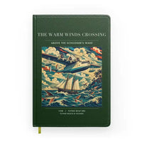 Thumbnail for VINTAGE G4067 - The Warm Winds Crossing - Designed Notebooks design on darkgreen