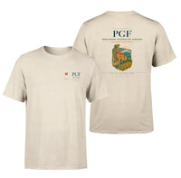Thumbnail for Perpignan–Rivesaltes Airport (PGF) design printed on beige double-side t-shirt