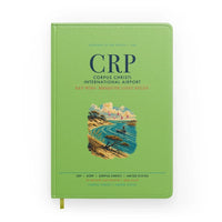 Thumbnail for Corpus Christi International Airport (CRP) design on light green notebook