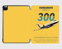 Thumbnail for Bombardier Challenger 300 design on yellow ipad tablet case