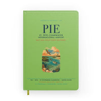 Thumbnail for St. Pete–Clearwater International Airport (PIE) design on light green notebook