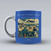 Thumbnail for VINTAGE G4140 - The Old Timers' Bench - Ceramic Mug design on blue
