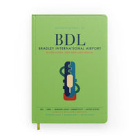 Thumbnail for Bradley International Airport (BDL) design on light green notebook