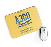 Thumbnail for Airbus A300C4-203 design on yellow rectangle mouse pad