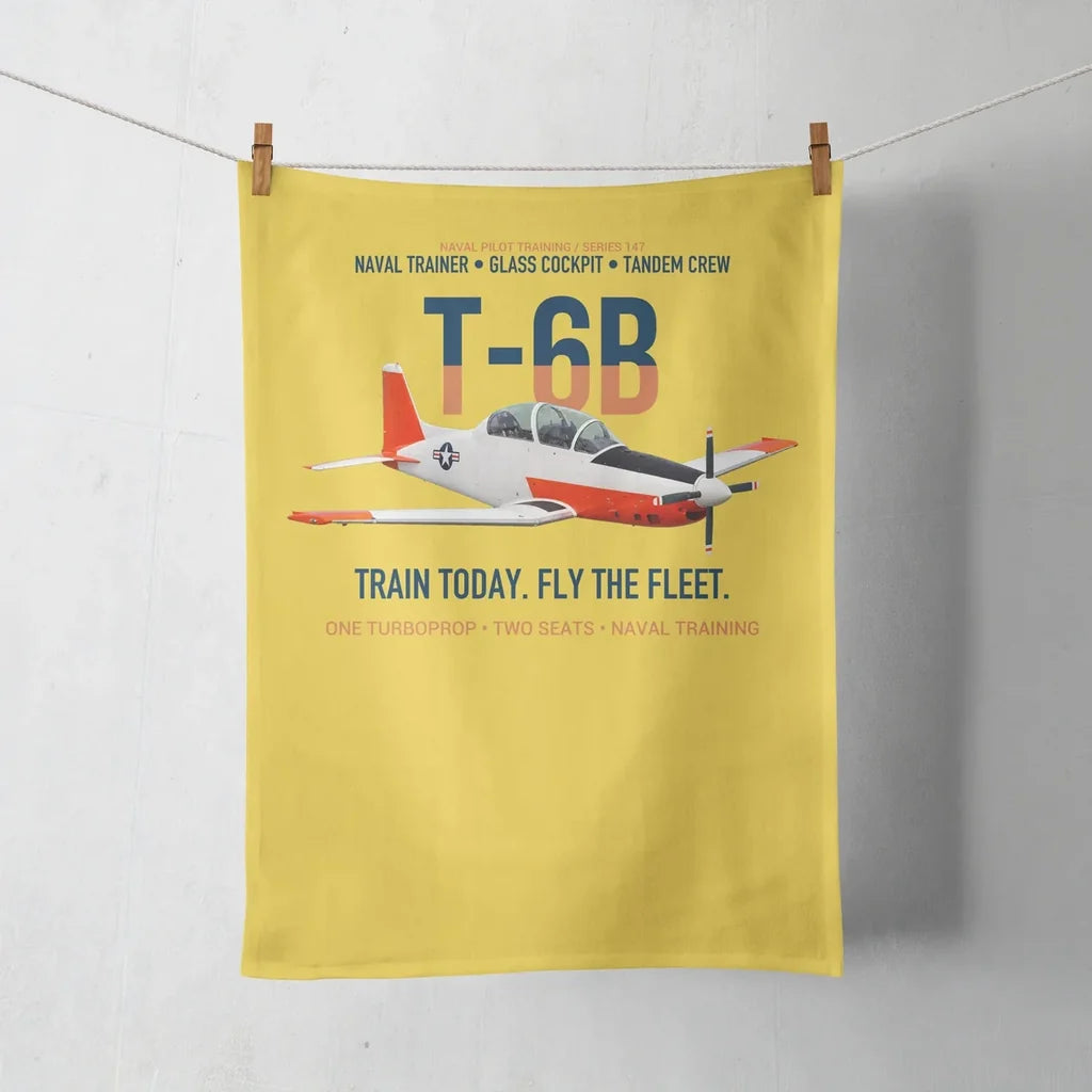 T-6B Texan II Naval Aviator Training design on yellow towel