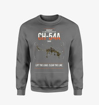 Thumbnail for Sikorsky CH-54A Tarhe design on gray sweatshirt
