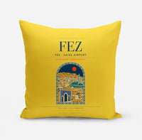 Thumbnail for Fes (FEZ) design on yellow pillow