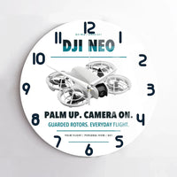Thumbnail for DJI Neo design on white no frame wall clock