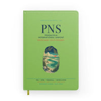 Thumbnail for Pensacola International Airport (PNS) design on light green notebook